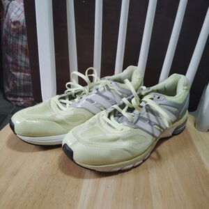 Adidas Light Green and White Sneakers